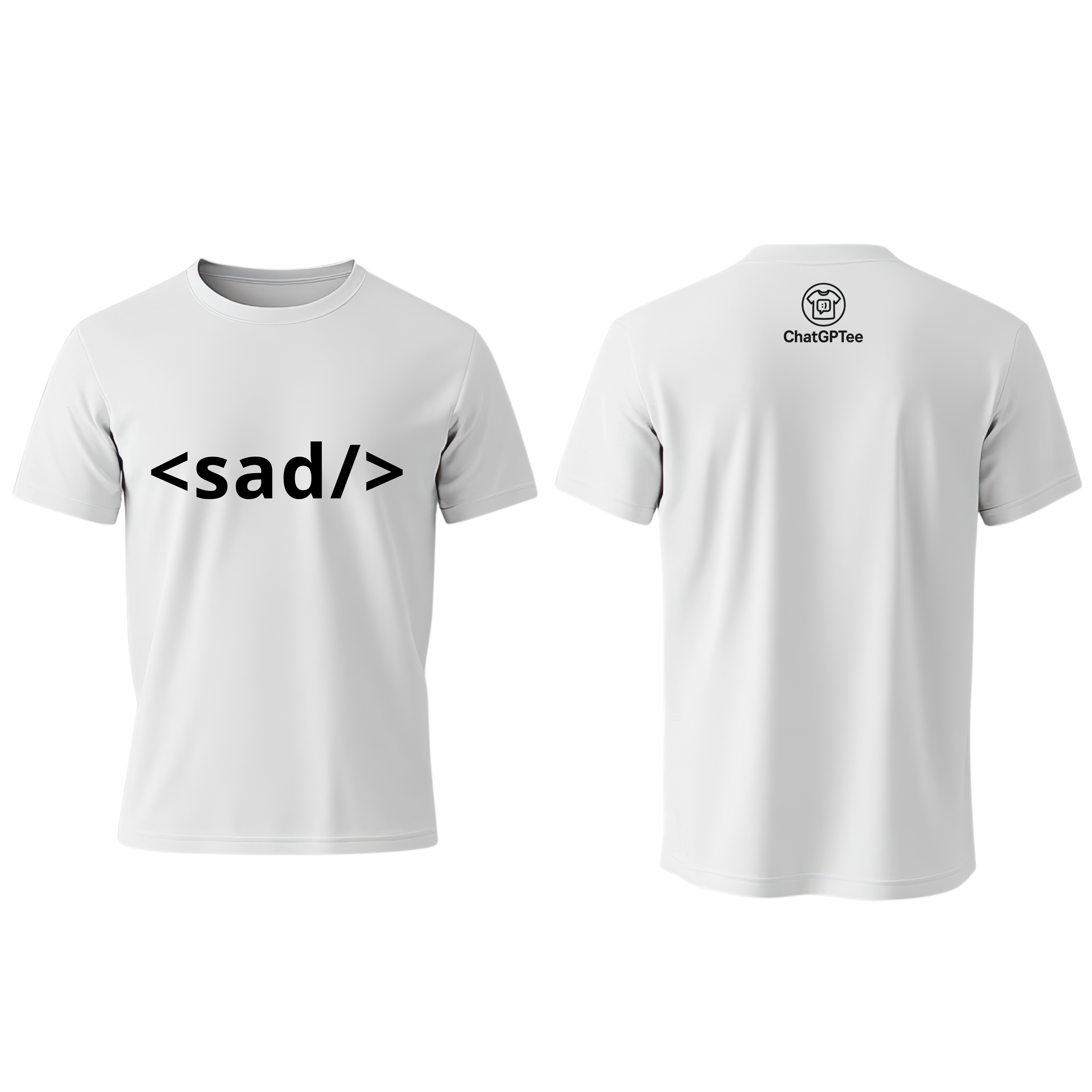 sad – Funny Developer T-Shirt