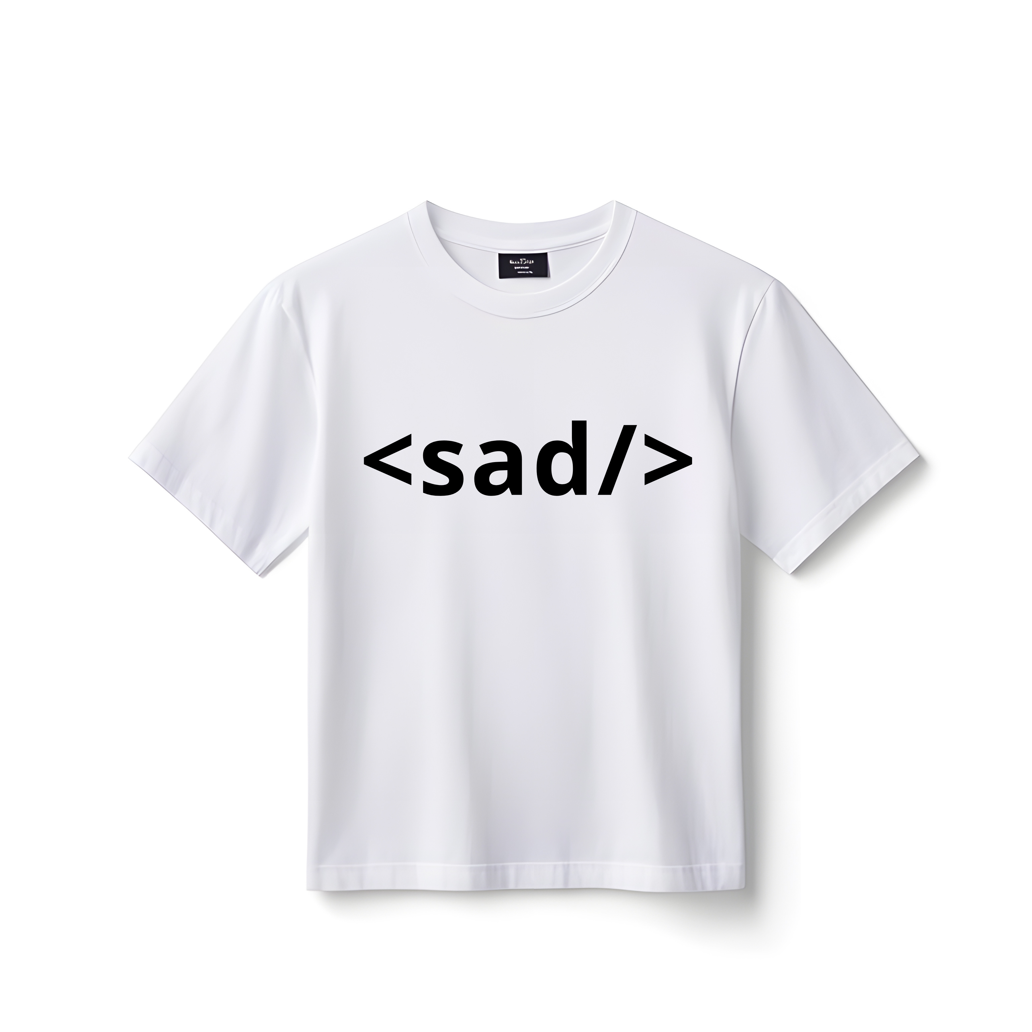 sad – Funny Developer T-Shirt