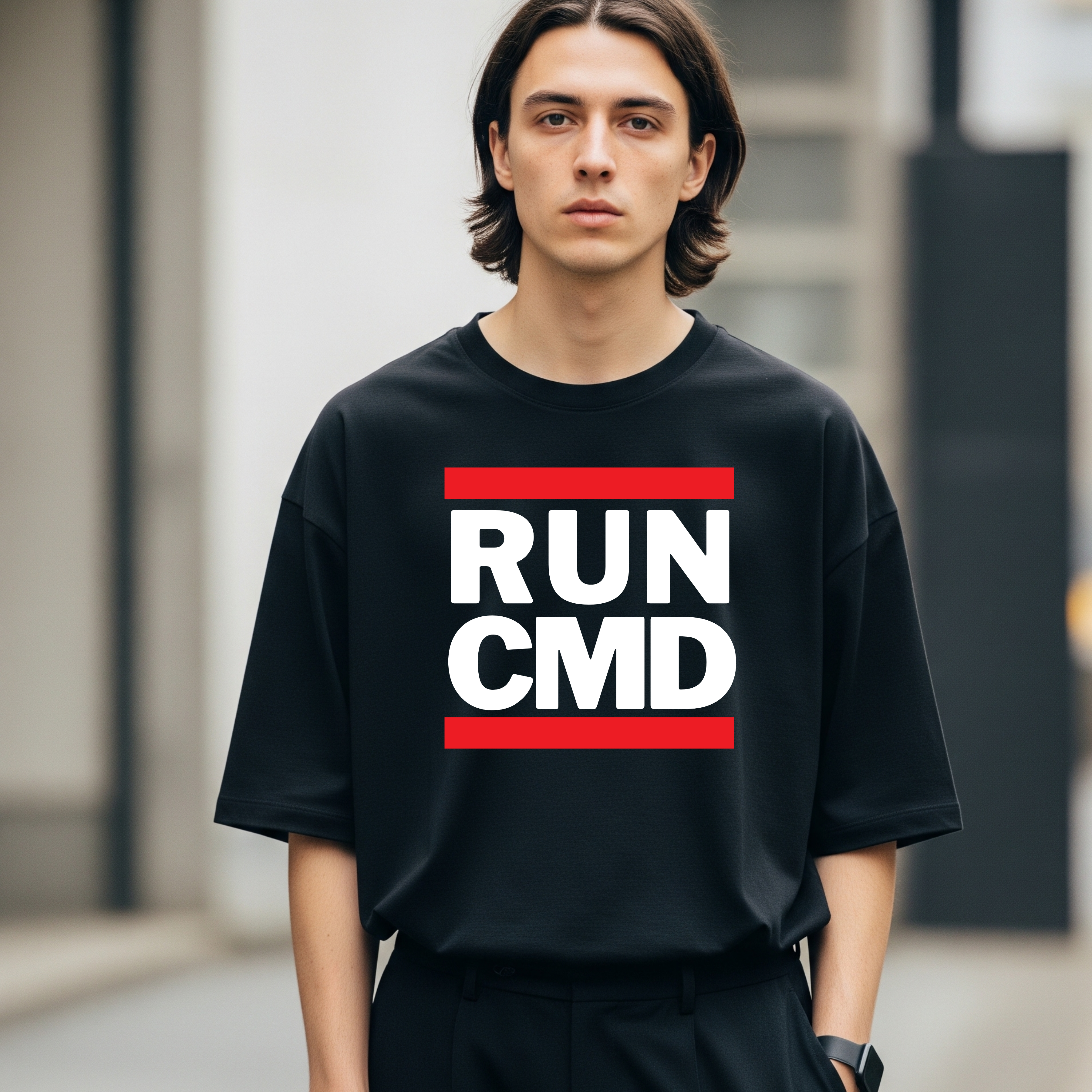 RUN CMD – Funny Developer T-Shirt