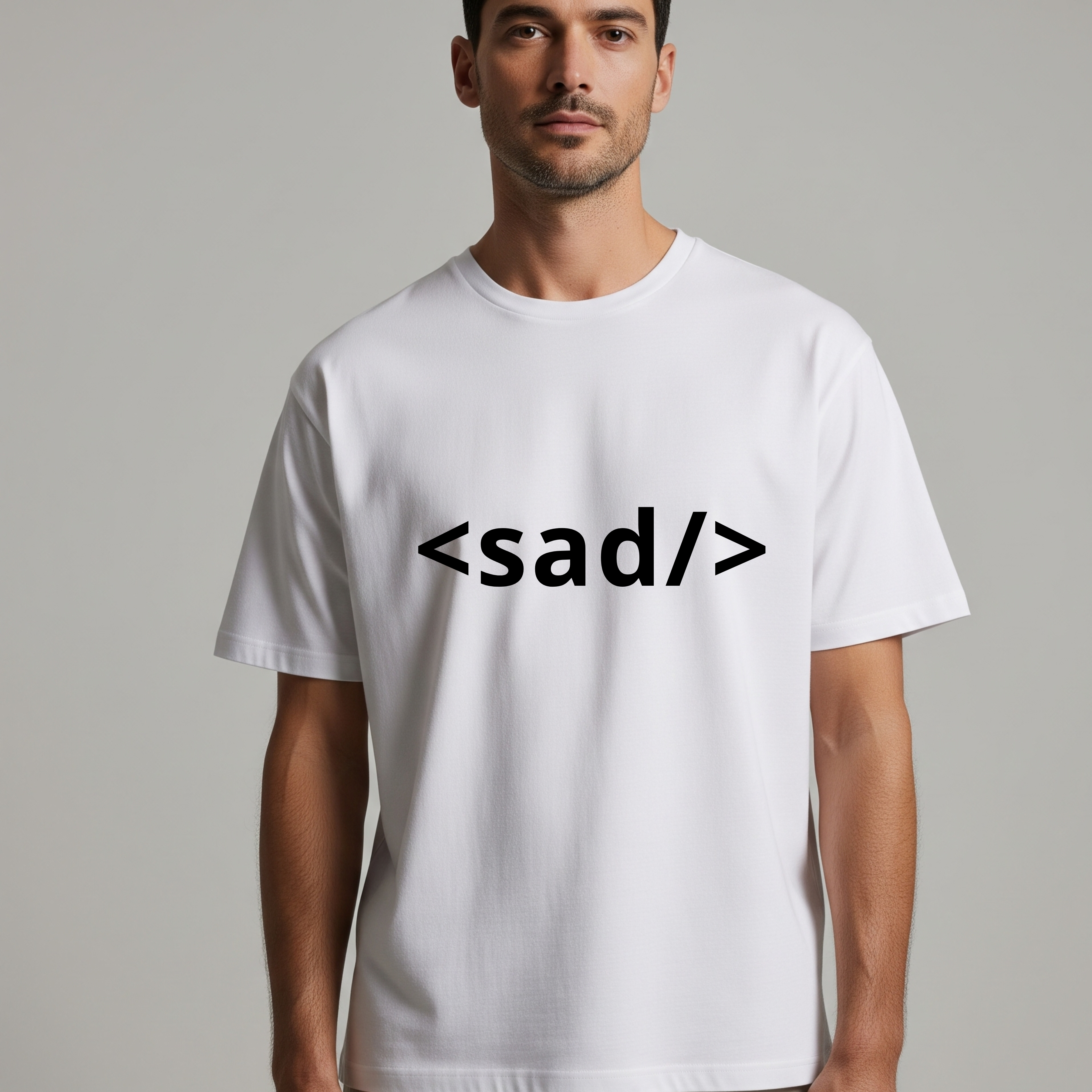sad – Funny Developer T-Shirt