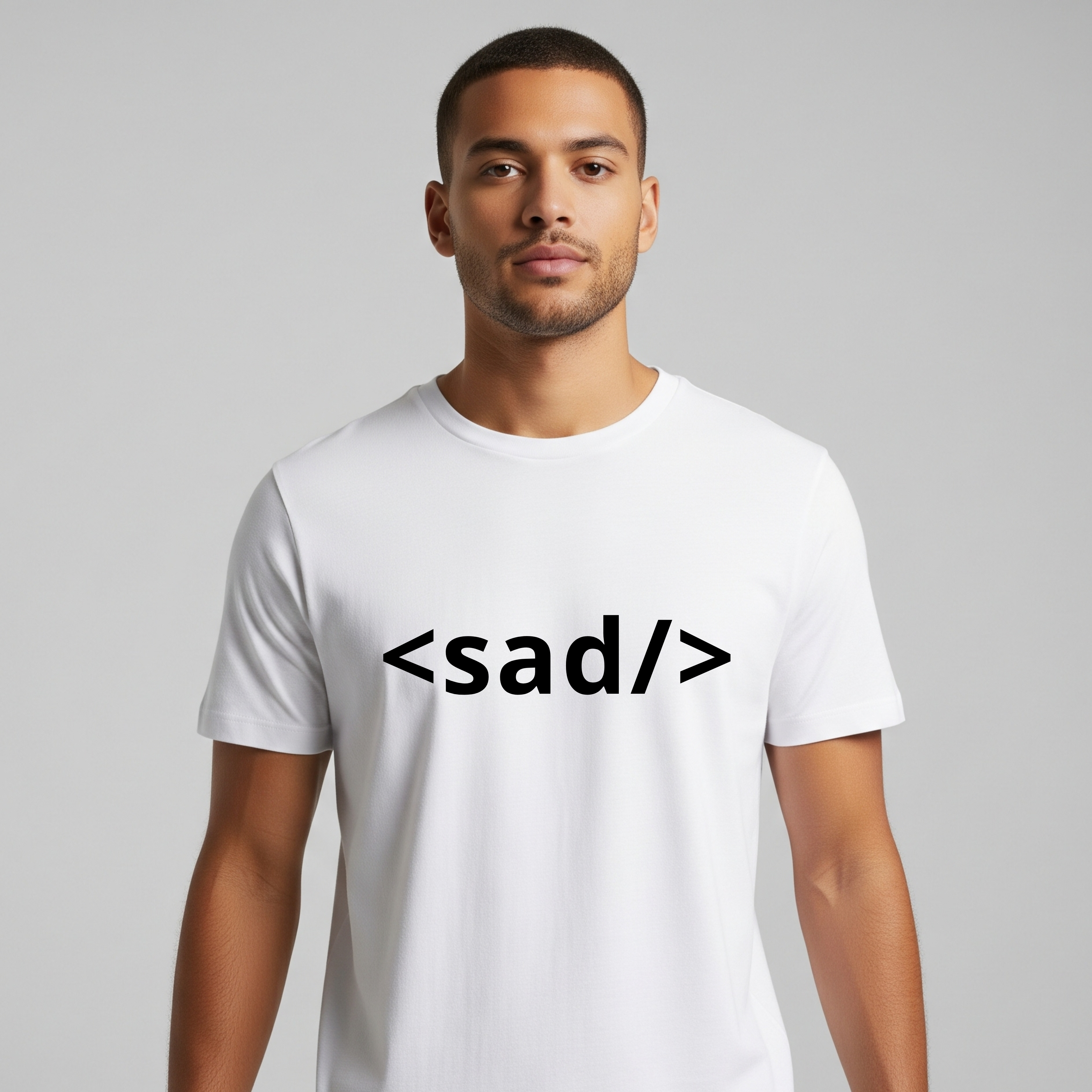 sad – Funny Developer T-Shirt