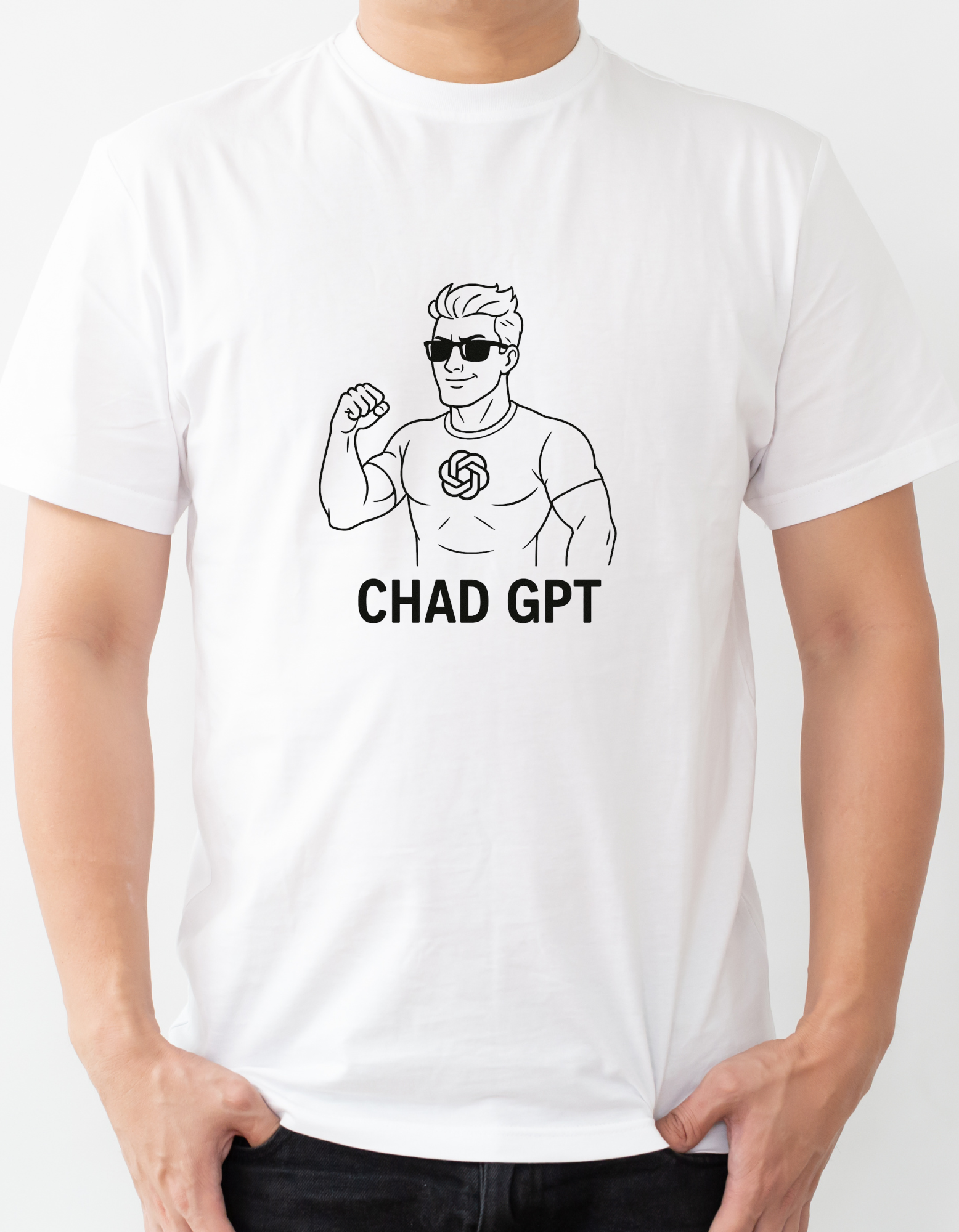 Chad GPT – Tech Bro Meme T-Shirt