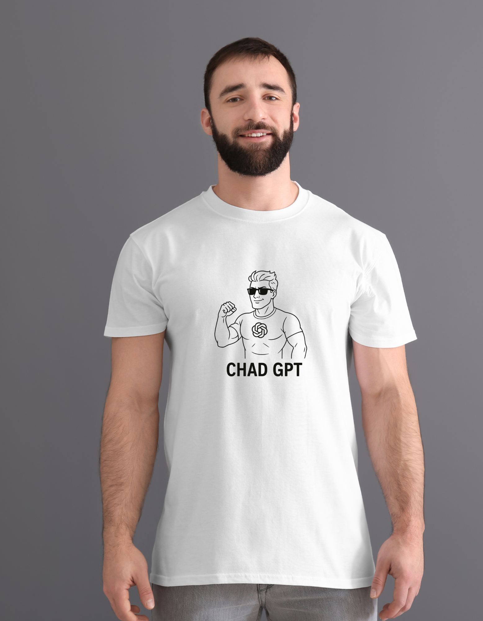 Chad GPT – Tech Bro Meme T-Shirt