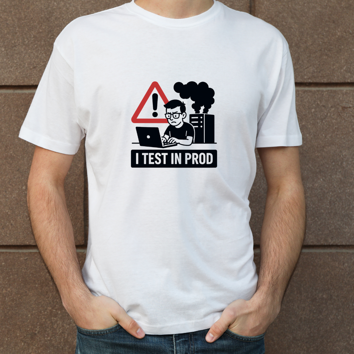 I Test in Prod – Funny Developer T-Shirt