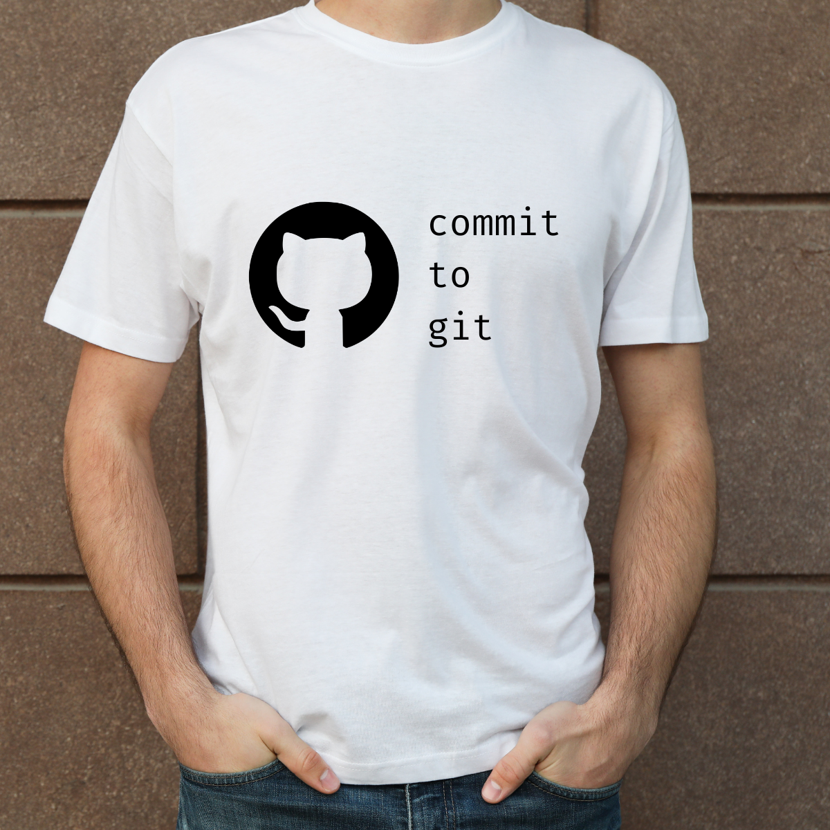 Commit to git – Funny Developer T-Shirt