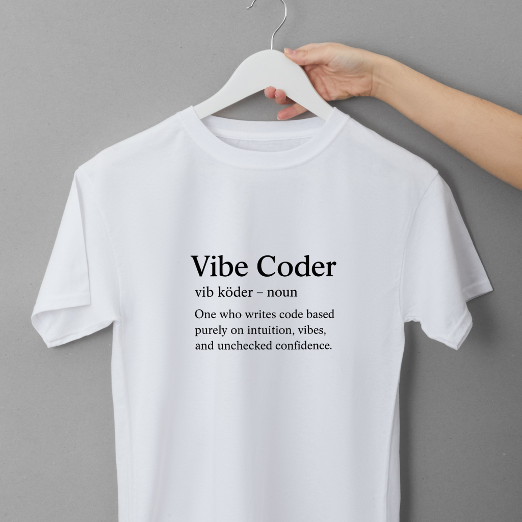 Vibe Coder – Funny Developer T-Shirt